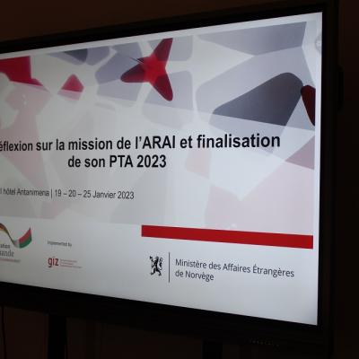 Elaboration du PTA 2023 de l'ARAI en collaboration avec GIZ